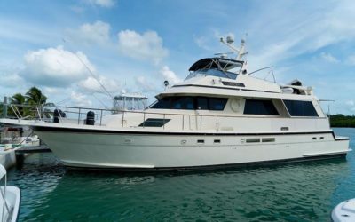 Hatteras Motor Yacht Sold by Just Catamarans Broker Larry Shaffer