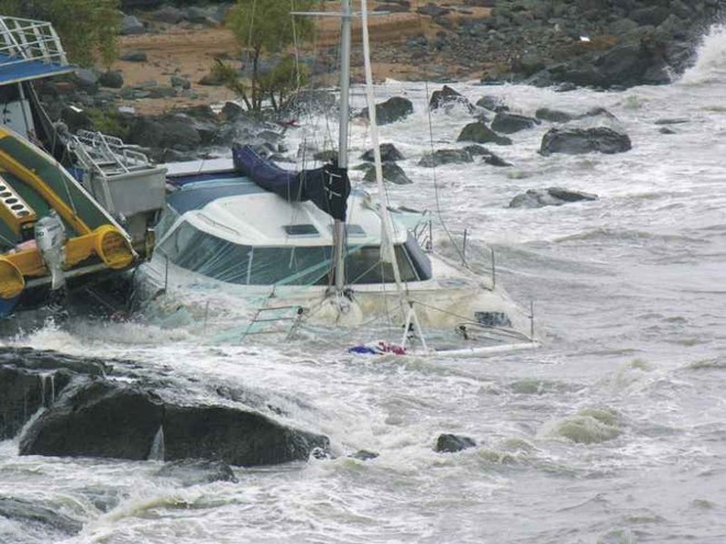 hurricane damaged catamarans