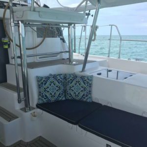 Leopard 40 catamaran seating