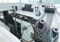 Leopard 40 catamaran helm station