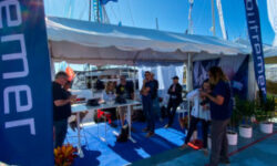 Outremer 45 Catamaran at Annapolis Sailboat Show LA VAGABONDE