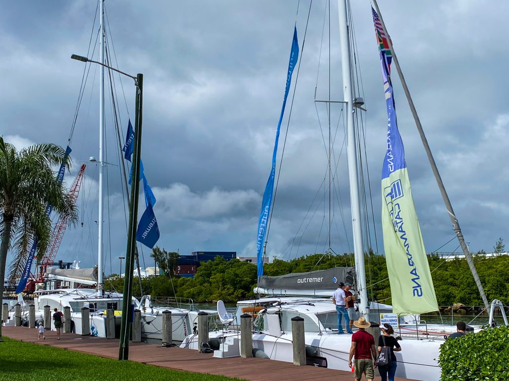 3rd Annual Catamaran Show VIP Event with Outremers on display