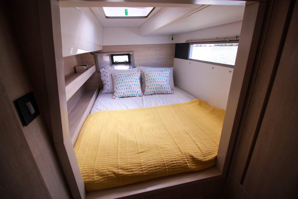 Leopard 43 Power Catamaran for sale - guest cabin