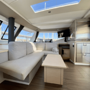 2017 Fountaine Pajot Lucia 40 Catamaran for sale DAY DREAMING salon seating