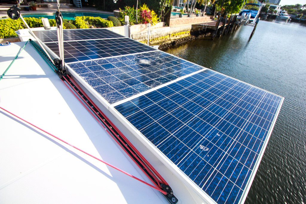 2014 Lagoon 39 Catamaran MARDI GRAS solar panel