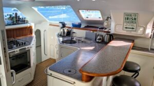 2004 Voyage 440 Catamaran GIZMO sold aft seating