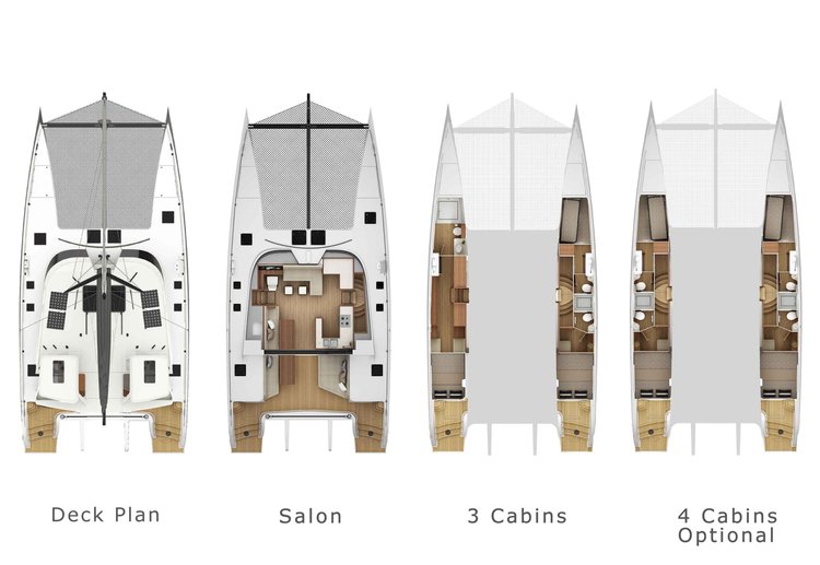 HH50 catamaran - layout