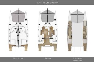 HH55 catamaran layout