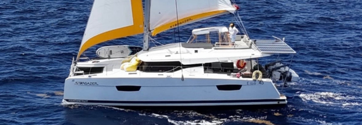 Fountaine Pajot Elba 45 sold by Just Catamarans Darla May