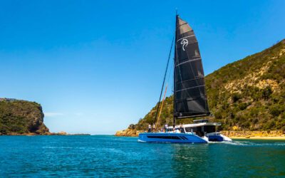 EXCLUSIVE: Knysna 550 Catamaran BLUE JACKET 2 Launch and Sea Trials