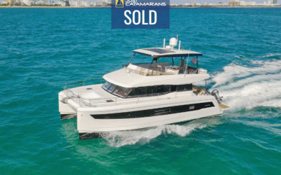 Fountaine Pajot MY6 Power Catamaran HAWKEYE Sold by Scott Mayer